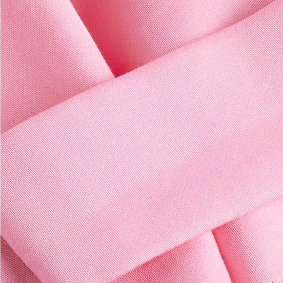 Express Ladies Pink Satin High Waisted Belted Cargo Joggers NWT Size 14R - Picture 7 of 8